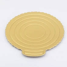 Уплотненный Диаметр 6 дюймов(15*15 см) Золотой хлеб картонная подставка для торта Нижний Кронштейн выпечки бумажная корзинка для пирожного инструменты для выпечки 10 шт./партия M2057