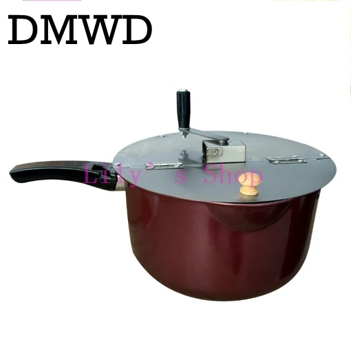 

DMWD Commercial popcorn maker hand-cranked popcorn making machine Pot stovetop gas household DIY manual corn Popper Accessories