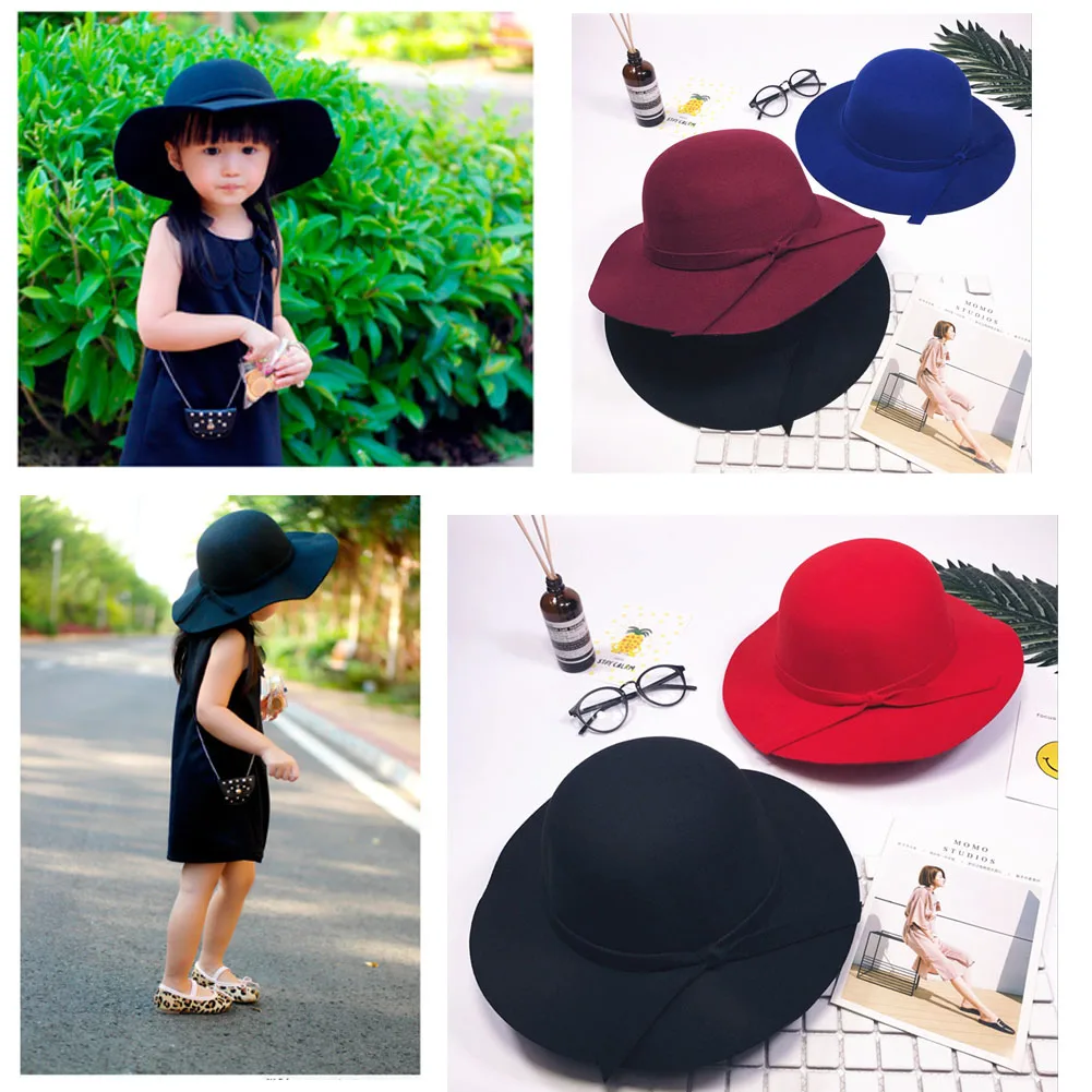 Новинка; милая детская шляпа с бантом для девочек; Котелок; солнцезащитные кепки; капот для малышей; реквизит для фотосессии
