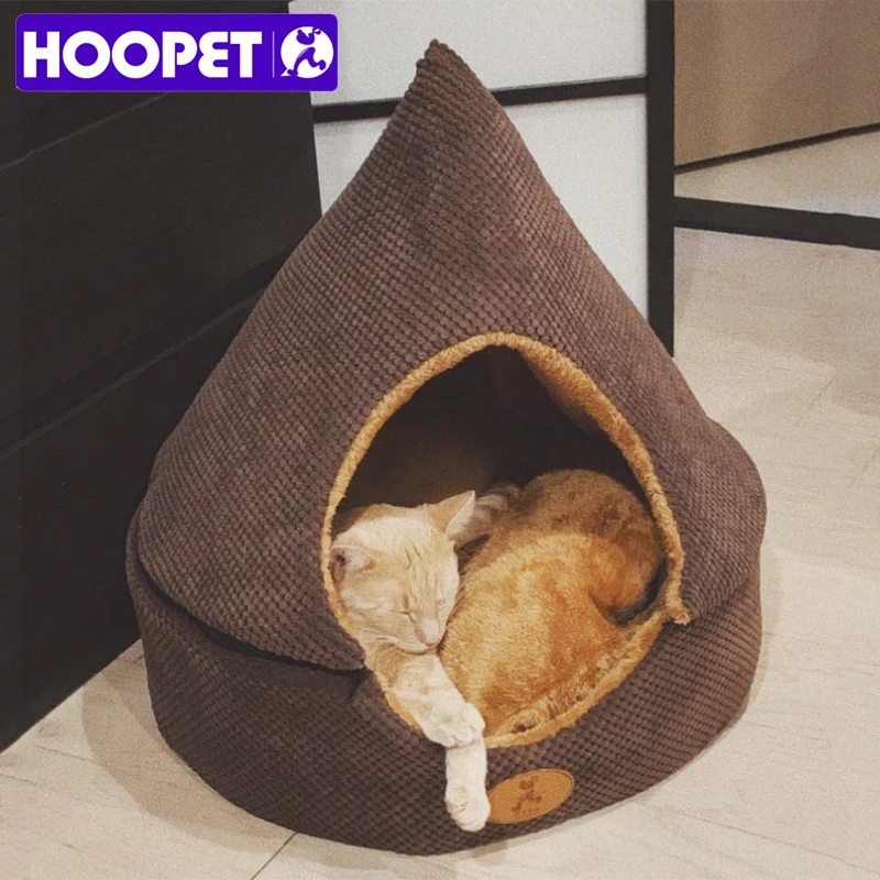 Продажа HOOPET кровать для собак, кошек, палатки для собак, все сезоны, кровать для собак, грязеотталкивающая мягкая кровать юрта с двусторонней моющей...