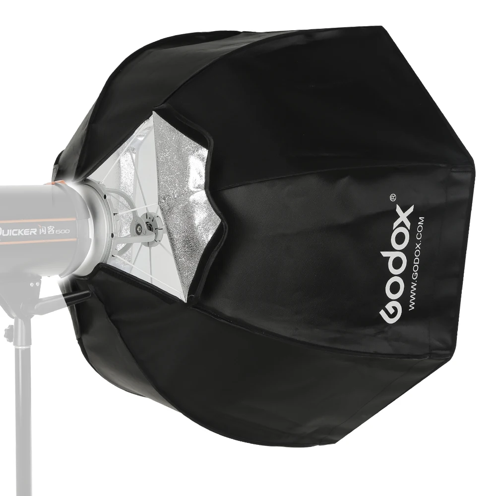 Godox 120 см Зонт удобный портативный восьмиугольный Зонт софтбокс для студийной вспышки с креплением Bowen