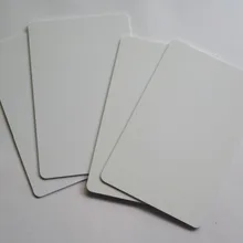 100 шт./лот RFID блок карты белый ПВХ Противоугонная RFID Блокировка Карты защита для кредитных карт блокировать NFC сигналы от кредитных карт