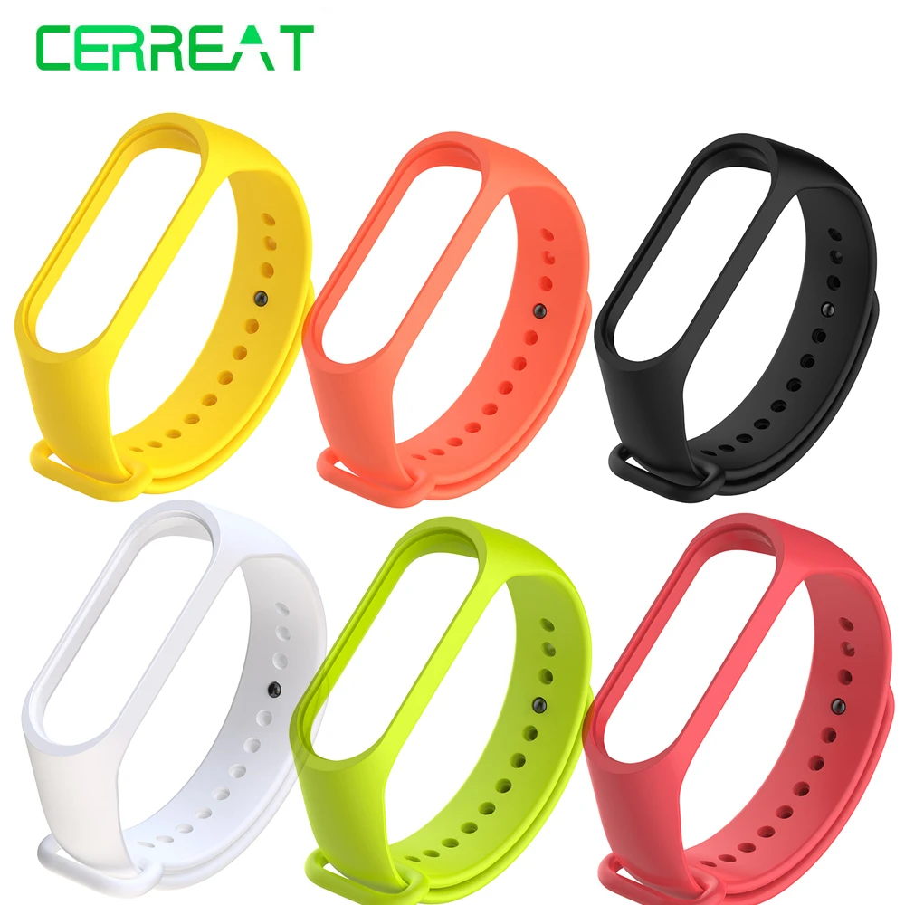 

Cerreat Replacement Band Strap For Xiaomi Mi Band 3 4 Colorful Wrist Strap For MI band 3 4 Smart Band Bracelet Accessories