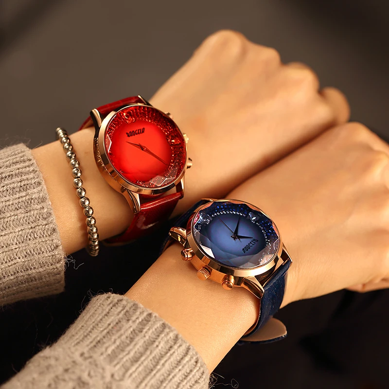 BAOGELA Fashion Big Dial Womens Waterproof Quartz Watches Casual