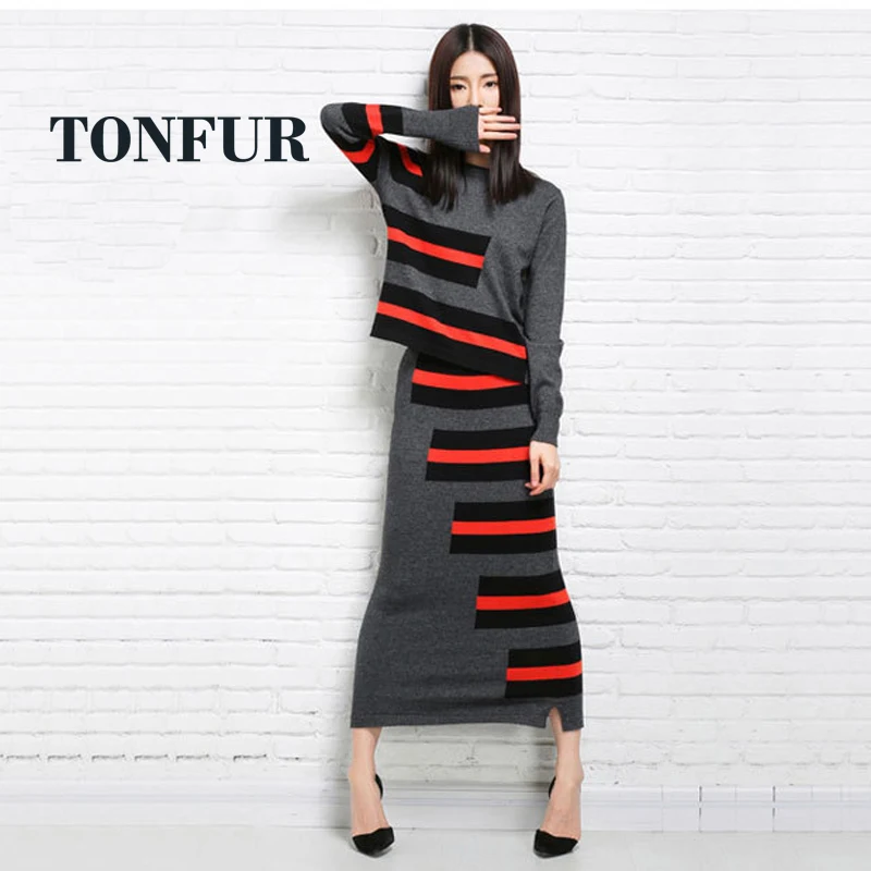 

Women Autumn&Spring Cashmere Blend Dress Striped Style O-Neck Long Dress Lady Sexy Casual Knitted Dresses Free Shipping WA91