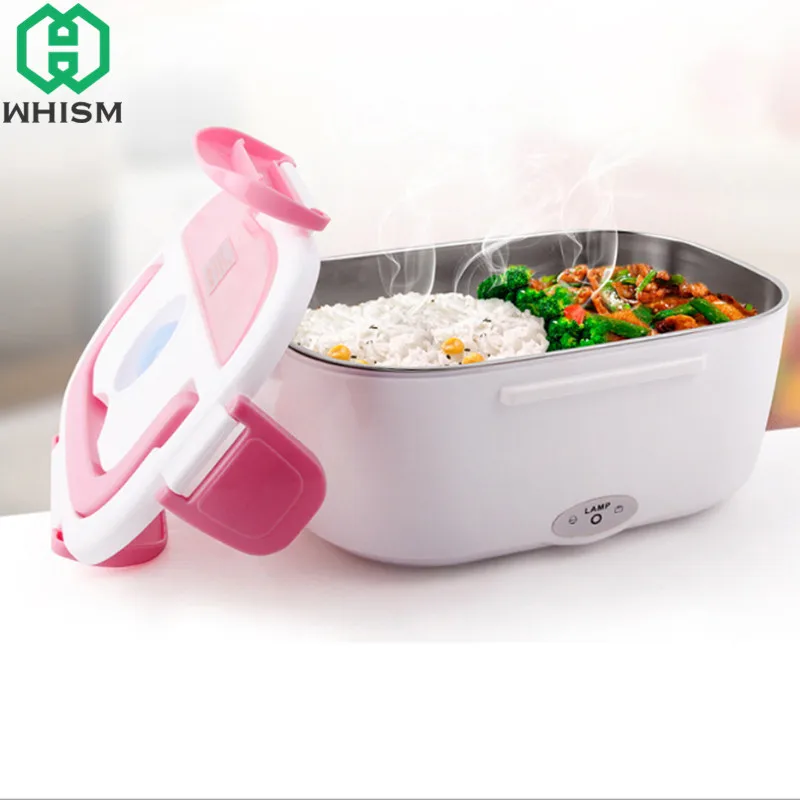 

WHISM Portable Electric Bento Boxes 12V Heated Lunch Box Auto Car Plug Food Warmer Container For School Office Home Dinnerware