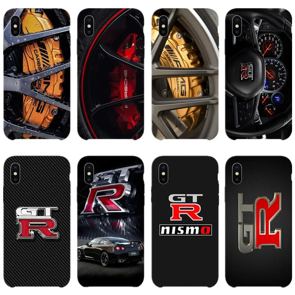 Hot luxury sports car AMG black soft TPU case for iPhone XR XS X10 MAX