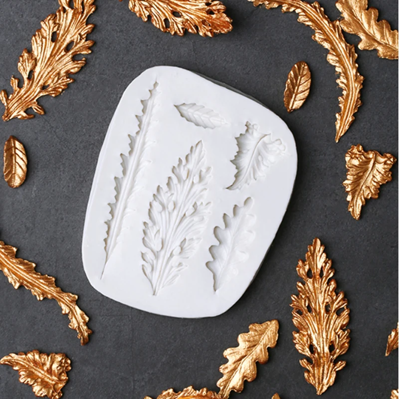 

Leaf Border Mould Silicone Mold Fondant Cake Decorating Tool Gumpaste Sugarcraft Chocolate Forms Bakeware