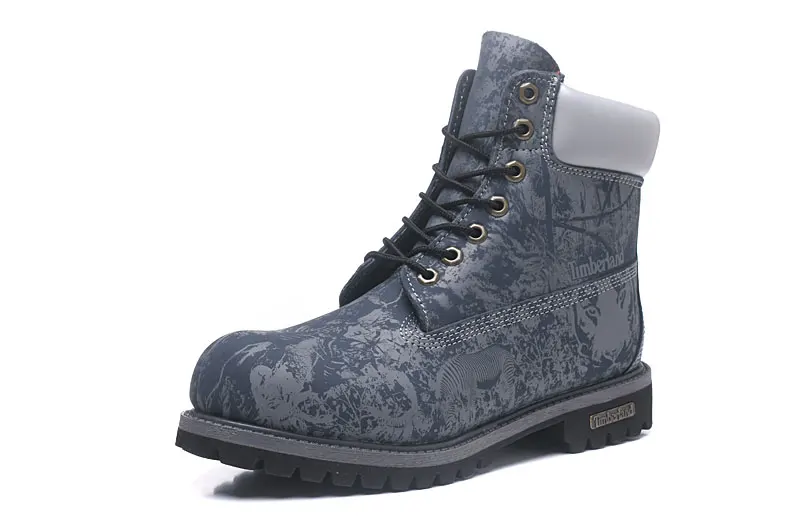 Blue TIMBERLAND оригинальные мужские классические синие мужские уличные Прочные ботинки из натуральной коровьей кожи 10081 - Цвет: Blue