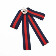 Стиль колледжа с бантом для свадьбы полиэстер Полосатый бант для женщин галстук-бабочка классический шеи одежда лента бабочка рубашка аксессуары