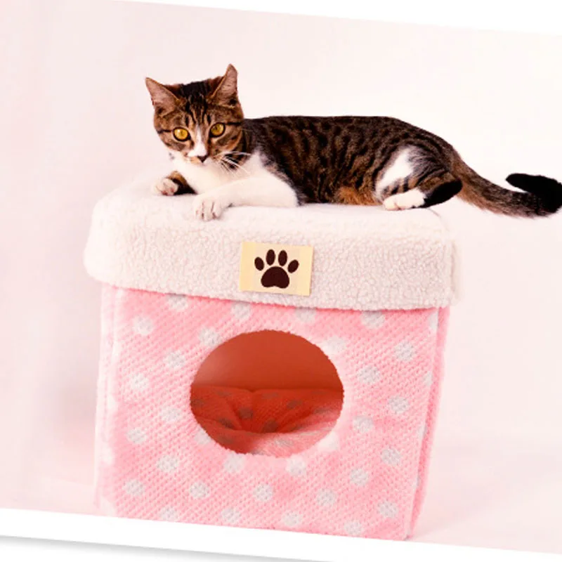

Cute storage desk dog cave bed house chihuahua dog cat pet luxury sofa tent Bed kennel nest Winter Warm Fleece bed indoor house