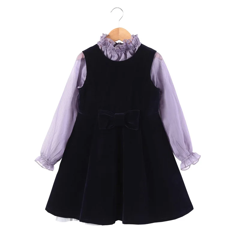 Children Clothing Sets Boys Girls Long Sleeve Chiffon Blouse+Velvet Fabric Vest Dress Kids Clothes Princess Suit for Girls CC934 Children Clothing Sets Boys Girls Long Sleeve Chiffon Blouse+Velvet Fabric Vest Dress Kids Clothes Princess Suit for Girls CC934