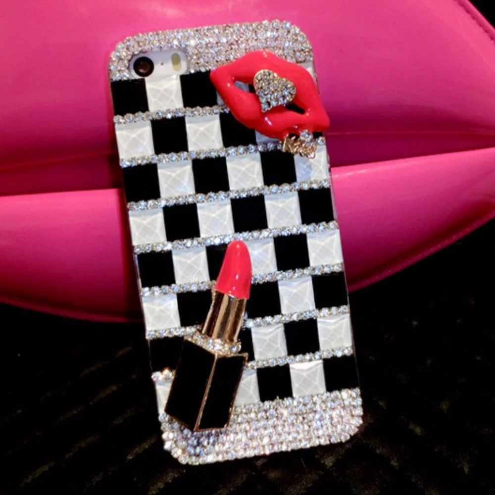Мода и уникальные DIY крышкой ручной работы Алмаз Bling акриловые мобильного