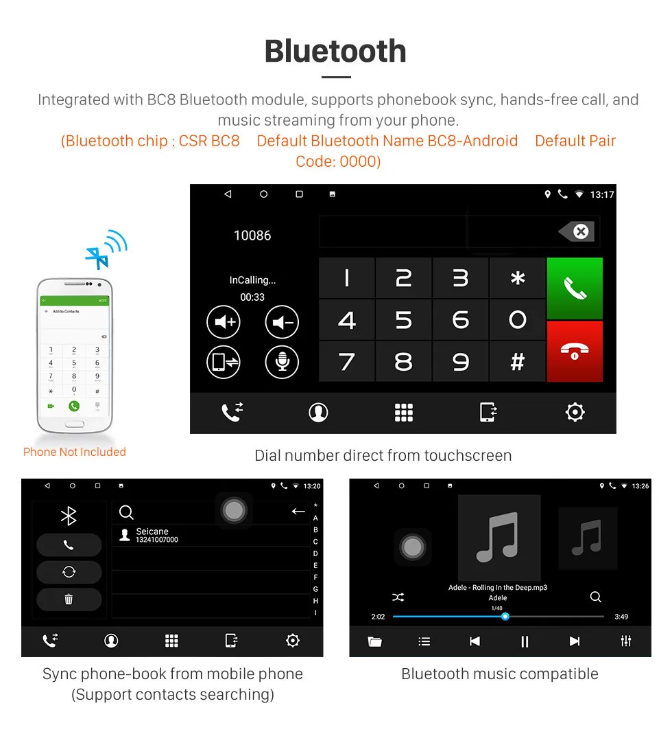 Cheap Seicane 10.1" HD Touchscreen FM 2DIN Android 7.1/Android 8.1 Car Radio Multimedia Player GPS Navigation For 2015 Nissan Murano 8