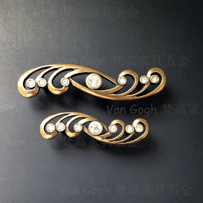 

Crystal Diamond Bronze Drawer Handle and Knobs Furniture Cabinet Kitchen Cupboard Handle and Pens
