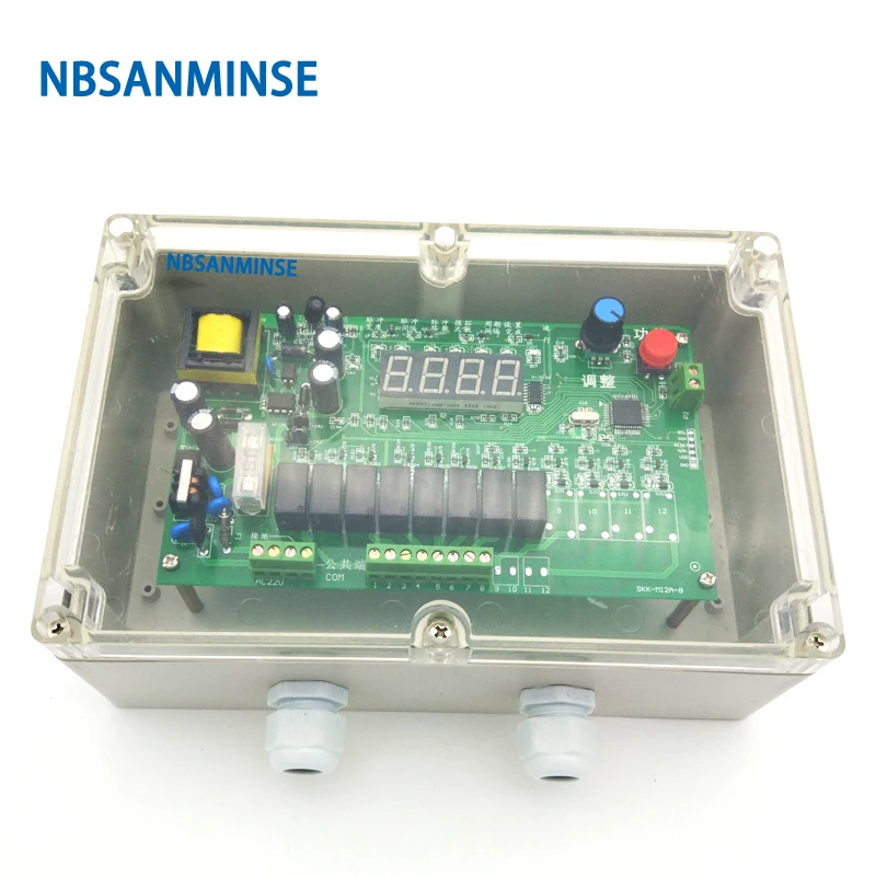 

NBSANMINSE MCY - 64 , 20L Wall Mounted Type Pulse Jet Valve Controller PCB Controller Strong Antijamming Working Capability