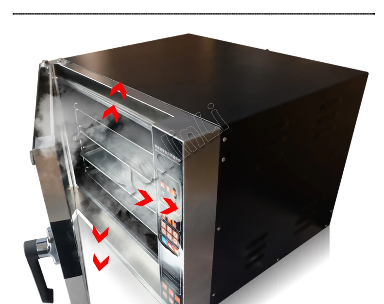 Электрическая печь для выпечки хлеба/тесто для пиццы 60L таймер печь Коммерческая Кондитерская печь для пиццы/пекущая хлеб печь хлебопекарное оборудование CK02C