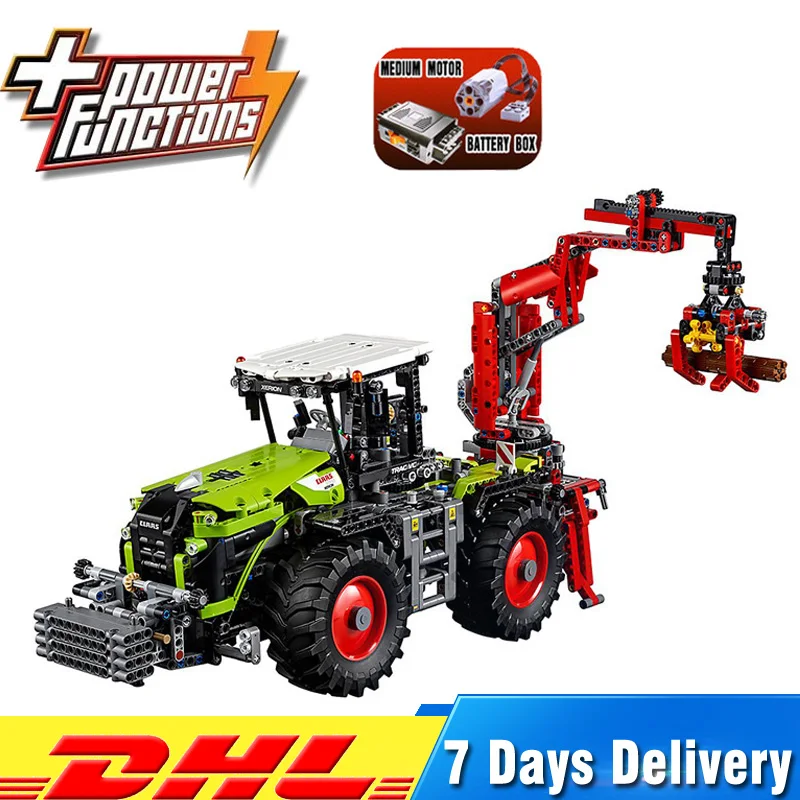 

Lepin 20009 Technic Heavy Tractors CLASS XERION 5000 TRAC VC Model Building Blocks Moc LegoING 42054 Bricks Educational Toys