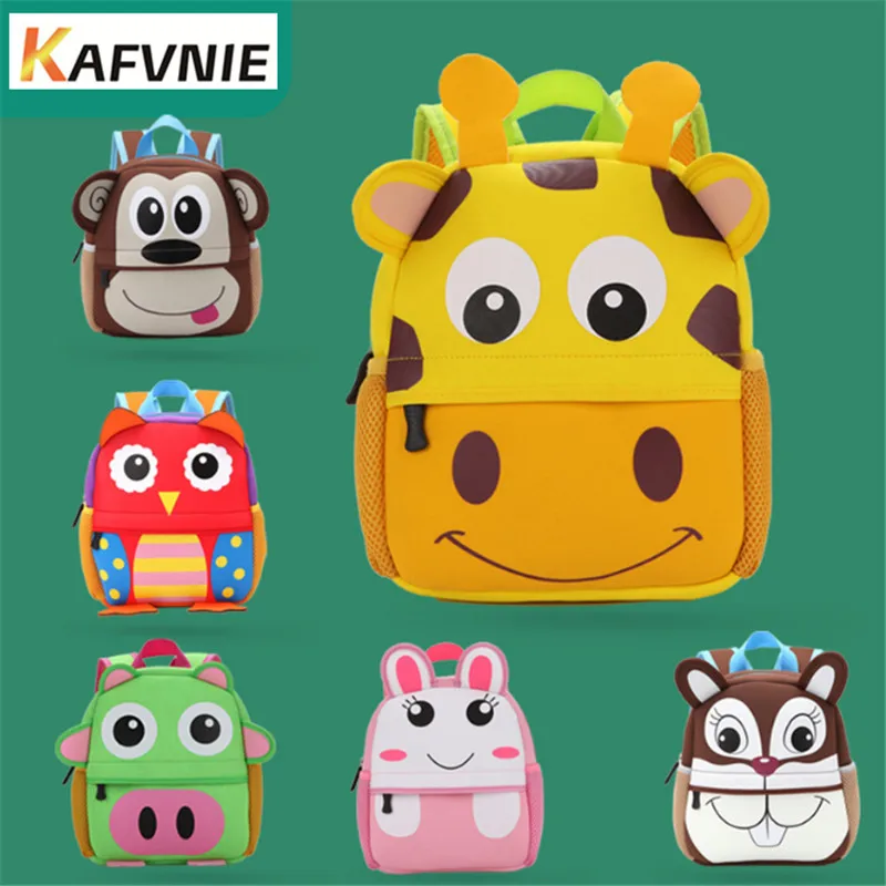 melhor 2018 Nova 2 5 Anos Dos Desenhos Animados Escola Bags Para Meninos Mochilas Coruja Criança Livro à prova d água saco de Crianças Saco de Ombro Mochila mochila