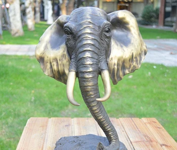 

Art Deco Sculpture Bronze Elephant Head Bronze Statue