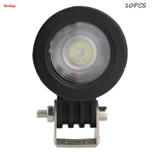 2.7 “Polegadas Rodada 10 W Offroad LEVOU Barra de Luz para a Motocicleta Da Bicicleta 4*4 SUV ATV Tractor