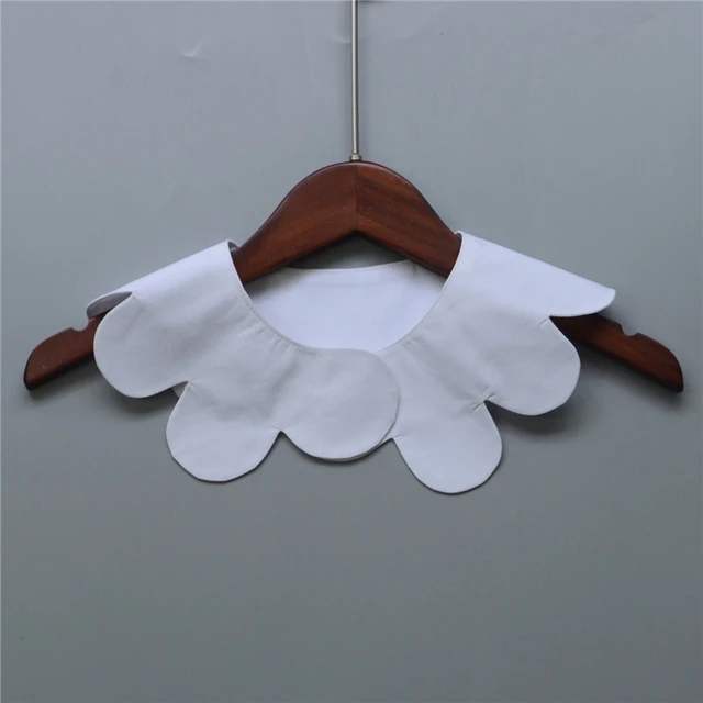 womens white scalloped choker collars cute scallop collar detachable