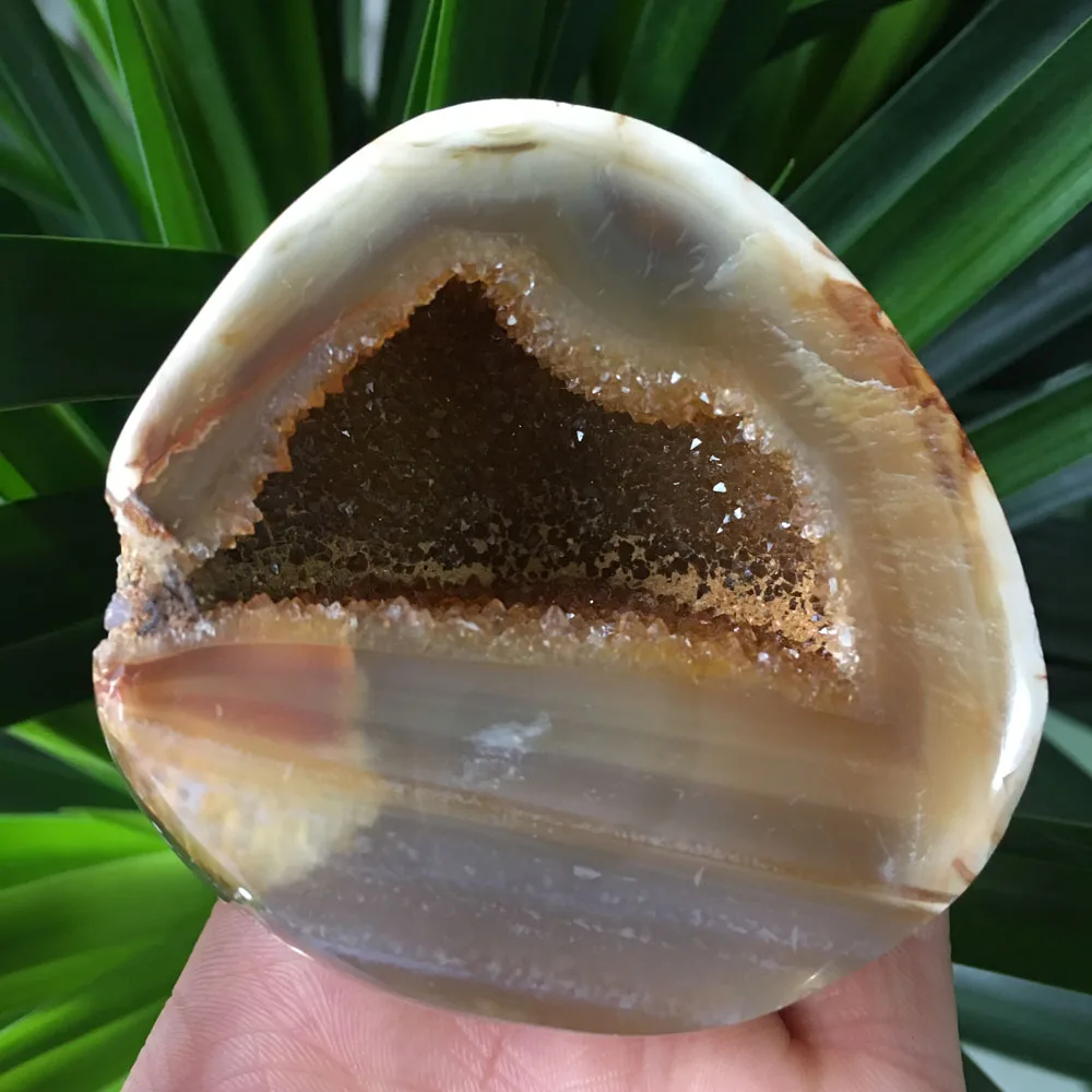 215g Agate Geode! Hot sale NATURAL CARNELIAN CRYSTAL fengshui healing