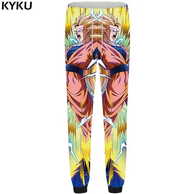 KYKU Dragon Ball Pants Men Goku Sweatpants Baggy Water Cool Britches