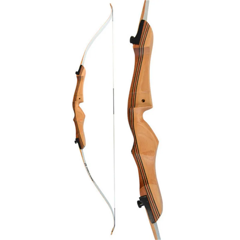 1set 68inch 16-38lbs Recurve Bow Right Hand Huntng Bow Traditional Wood Vertical Hunting Shooting Bow Archery Accessories