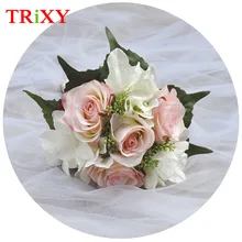 TRiXY C11 очаровательные розы свадебные букеты Свадебные украшения цветы невесты искусственный букет невесты розы свадебные аксессуары