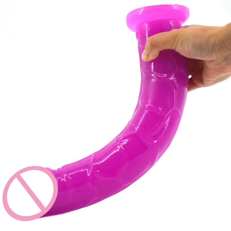 13.2 inch Black Realistic Super Big Dildo Flexible Penis Dick With Suction Cup Super Long Dildos for women masturbation adult