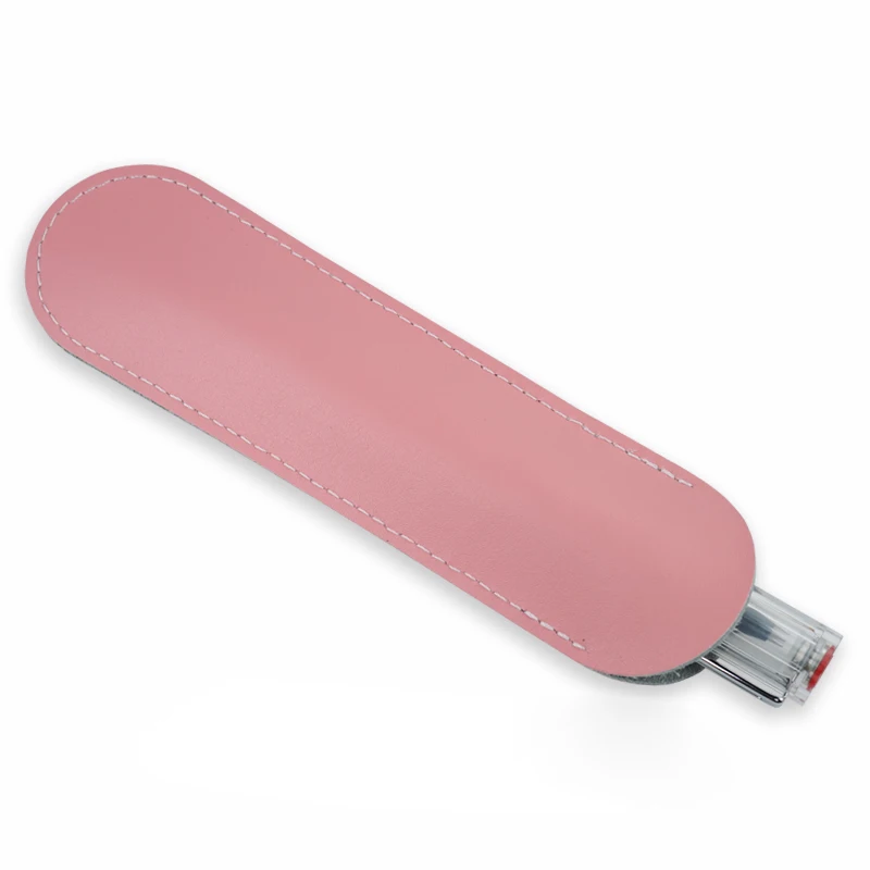 5 Colors Useful Genuine Leather Single Pen Case Pencil Bag Holder Storage Sleeve Pouch 2019 Newest