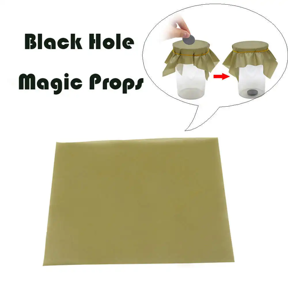Penetration Dish Coin Thru Rubber Sheet Into Cup Black Hole Magic Trick New Yh Magic Karibu Travels Collectible Magic Tricks
