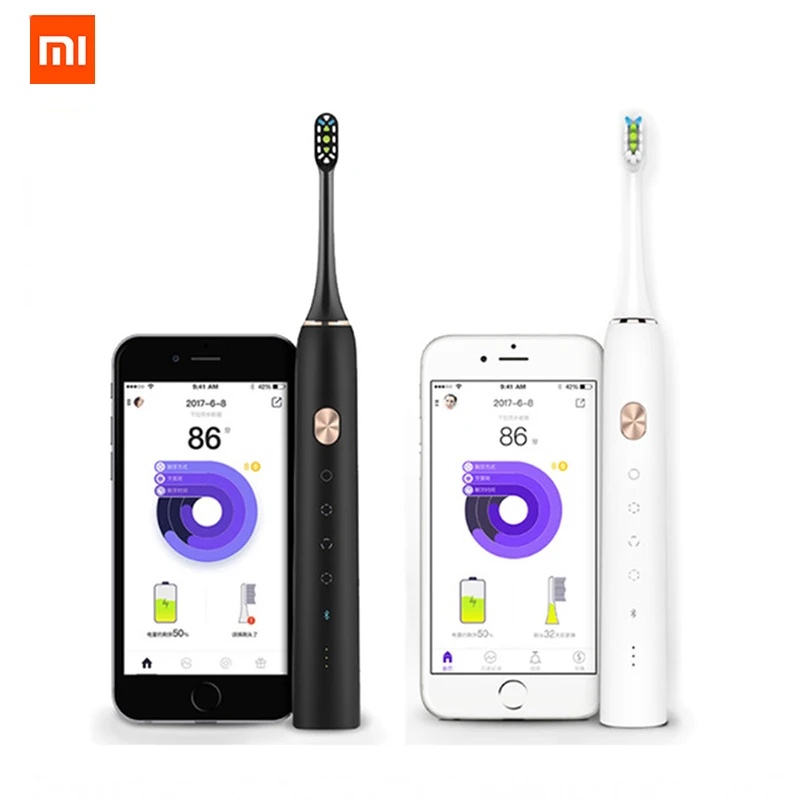 

Original Xiaomi Soocare X3 Soocas Upgraded Electric Sonic Smart Clean Bluetooth Waterproof Wireless Charge Remote APP Control