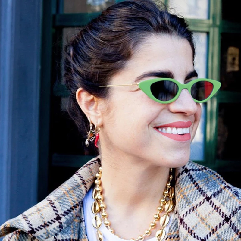 

Square retro cat eye Small Sunglasses Men Brand Designer Glasses Fashion Female Shades Eyewear UV400