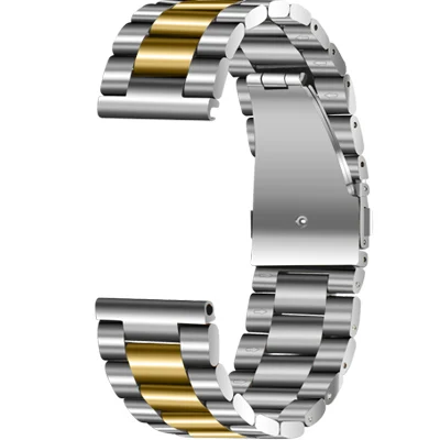 Ремешок для часов из нержавеющей стали для Майкл Корс, 18 мм, 20 мм, 22 мм, мужские и женские быстросъемные часы, металлический ремешок, браслет на запястье, серебристый - Цвет ремешка: Silver-Gold