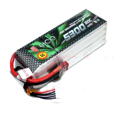 

1pcs Gens ACE LiPo battery 5300mAh 22.2V 14.8v 11.1v 6S 4s 3s 30C For RC Airplane Drone Boat