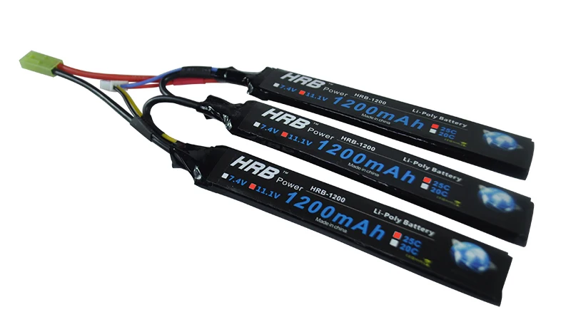 HRB 1200mAh 11,1 V 25C 3S Lipo батарея Tamiya T Deans женский водный Воздушный пистолет электрический RC части мощный Акку для страйкбола пистолет игрушка