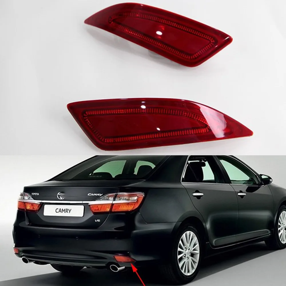 

CSCSNL 1 Set Car LED Rear Bumper Lights Brake Tail Light Turn Signal Warning Lamp Reflector Light For Toyota Camry 2015 2016