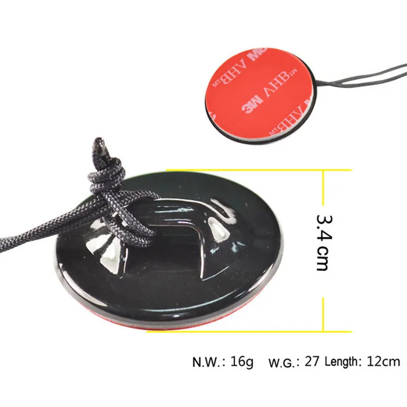 Anti-Drop Buckle Safety Insurance Tether Strap+Sticker for Gopro Hero 5 4 3 2 SJCAM SJ4000 Case Car Helmet Mount lanyard Rope (2)