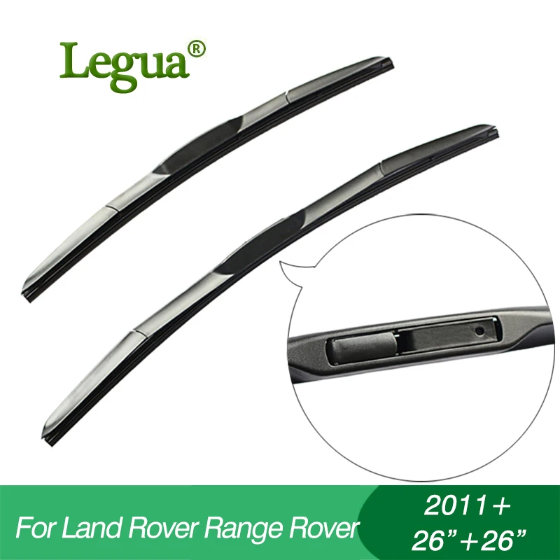 

Legua Wiper blades for Land Rover RANGE ROVER(2011+),26"+26",car wiper,3 Section Rubber, windscreen wiper, Car accessory