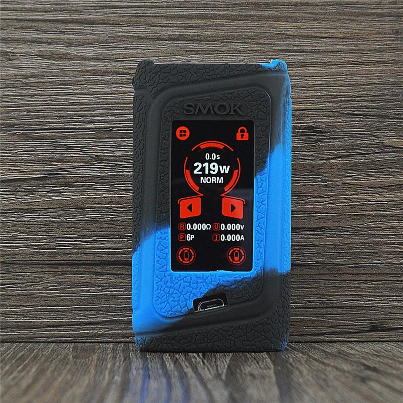 Чехол с текстурой для SMOK Morph 219 kit TC Mod vape силиконовый чехол кожаным рукавом