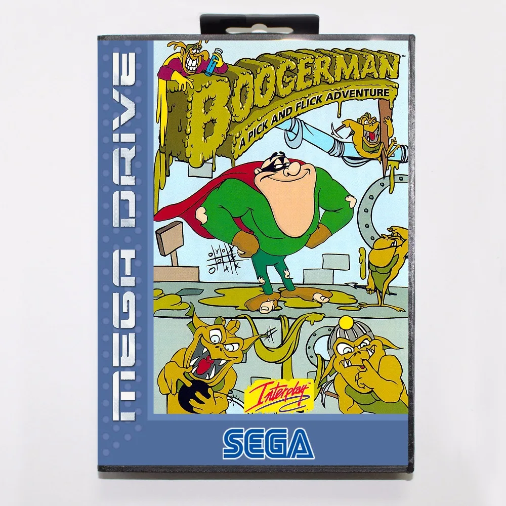 

Boogerman A Pick and Flick Adventure Game Cartridge 16 bit MD Game Card With Retail Box For Sega Mega Drive For Genesis