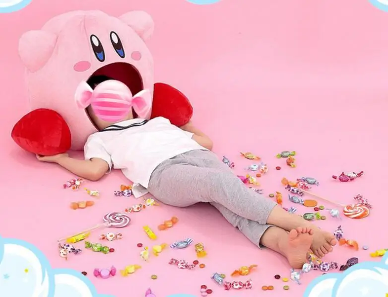 Супер каваи аниме маскарадная игра Kirby Siesta Toe Box плюшевая мягкая подушка для сна
