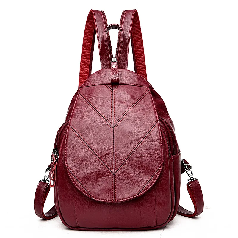 

Preppy Style Soft Leather Backpacks Women Shoulder Bags Student Bag For Teenage Girls Daily Daypacks Backpack Mochilas Femininas