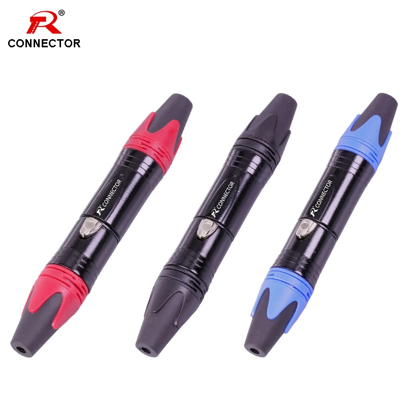 

1set 3 pins XLR connector Microphone XLR Plug&Jack Adapter Female and Male Connector MIC Adapter 7colors available