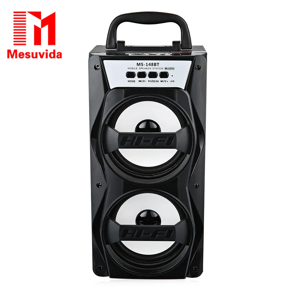 Mesuvida MS-148BT Portable Wireless Bluetooth Speaker High Power Output FM Radio with Strong Bass Audio Player Support TF Card audio-player : image Mesuvida MS-148BT Portable Wireless Bluetooth Speaker High Power Output FM Radio with Strong Bass Audio Player Support TF Card audio-player