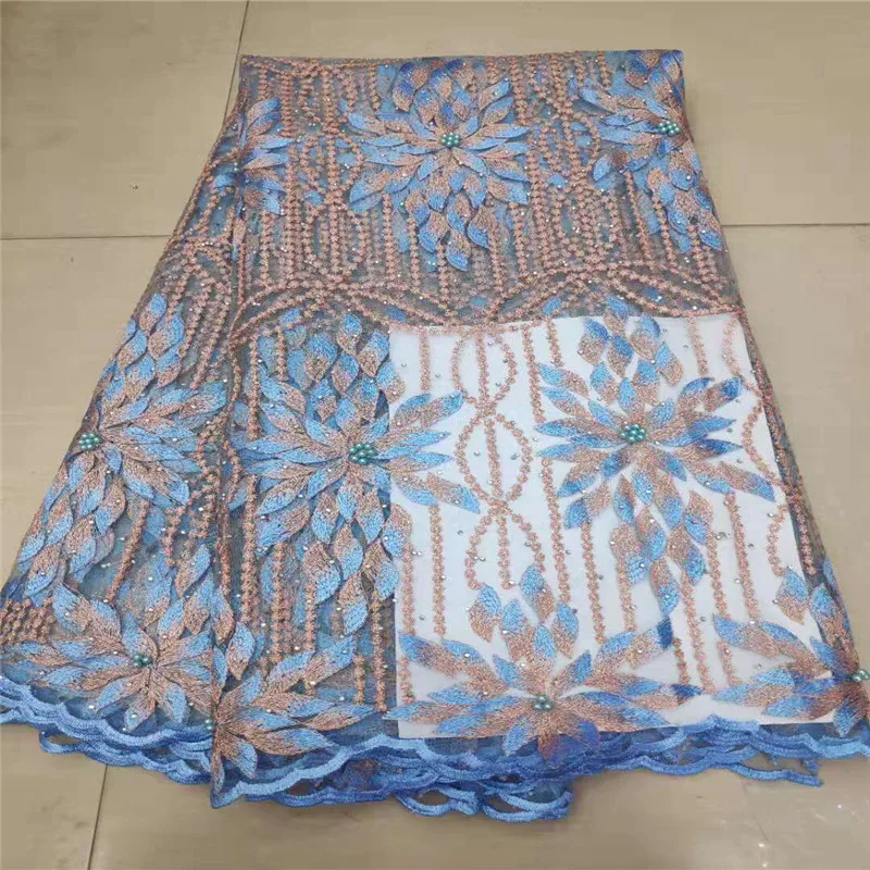 Высококачественные африканские кружевные ткани 2019 розовые французские сетчатые