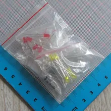 40 шт./лот высокое качество 3 мм светодиодный Диод комплект 8 цветов* 5 шт. погружная лампа светодиодный Диод 3 мм упаковка