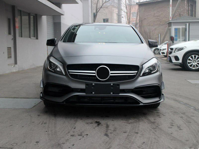 Для Mercedes Benz A-Class W176 a200 a250 ABS передний бампер для губ Canards 8 шт./компл. A45 передний бампер сплиттер 16-18